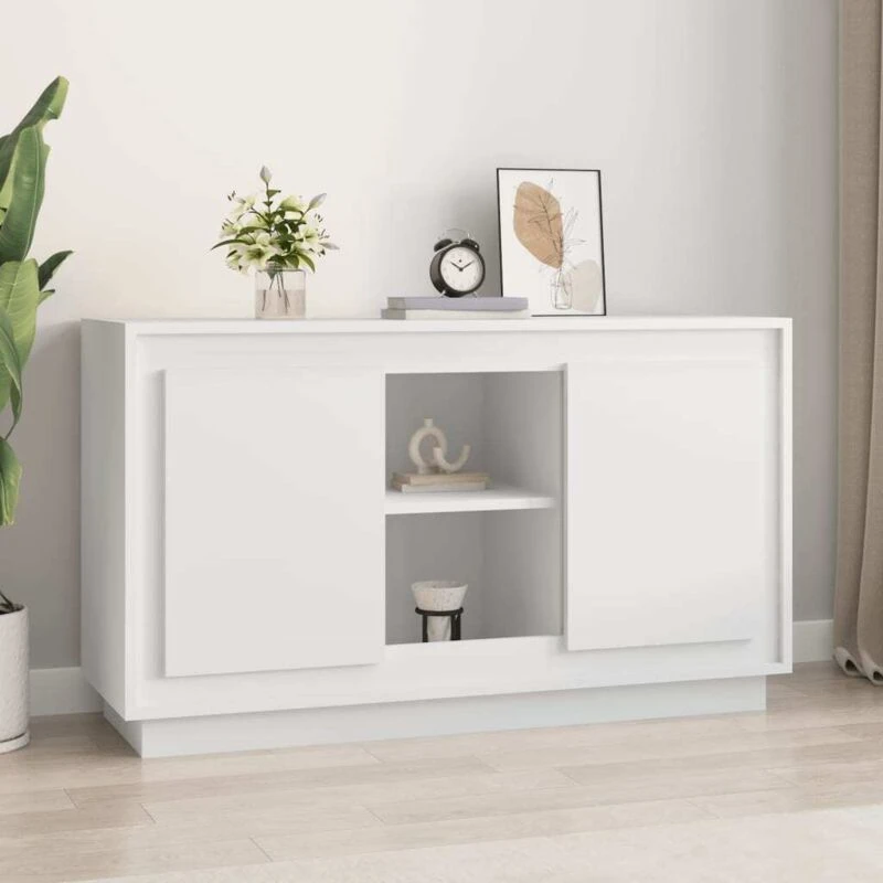 Image of VIDAXL Sideboard White 102x35x60cm Engineered Wood Vidaxl 8720845794743