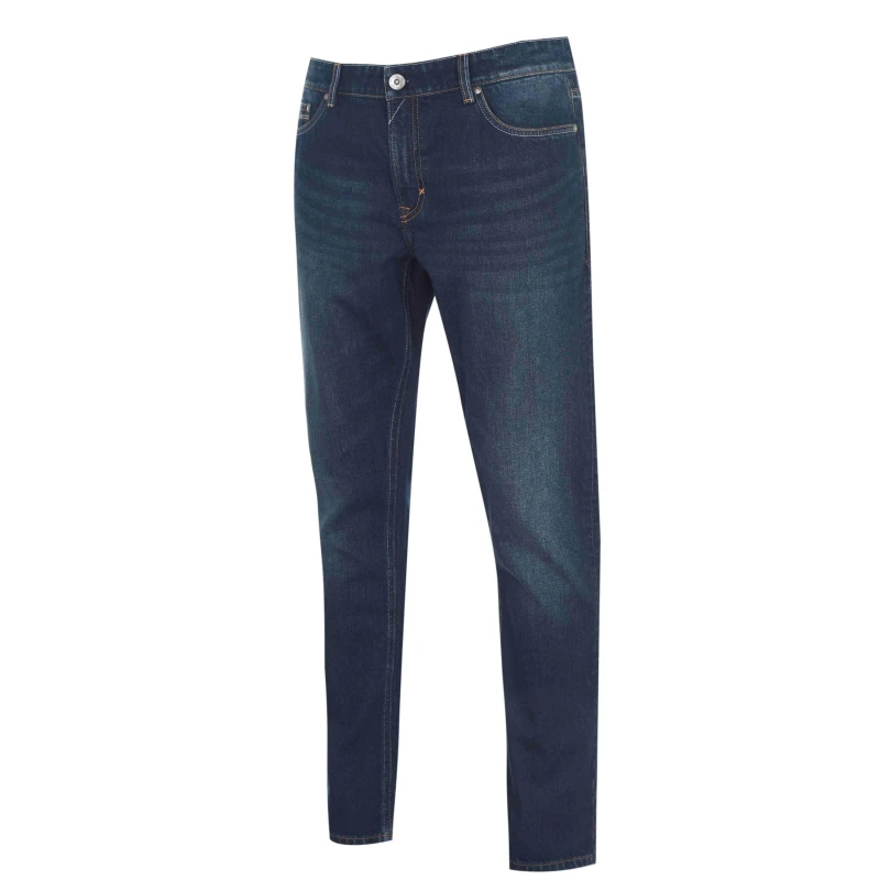 Image of Firetrap Firetrap Rom Straight Leg Jeans Mens Reg Dark Wash male 30W S