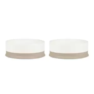 Image of Scruffs Scandi 2pc Bowl Set - Cream 16cm