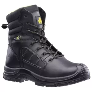 Image of Amblers Mens Berwyn Waterproof Leather Safety Boot (10 UK) (Black)