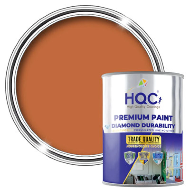 Image of Hqc Barn Paint - Long-Lasting Barn, Shed, Fence And All Other Wood Protection - Terracotta - 1L