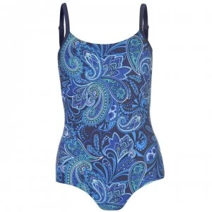 image of Zoggs Boho H Back Swimsuit Ladies - Navy/Multi