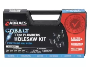 Image of Abracs EXPERT 17pc Plumbers Cobalt Holesaw Kit