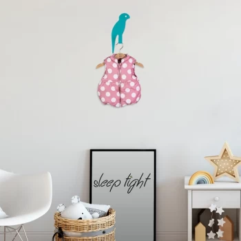 Image of Parrot - Blue Blue Metal Wall Hook
