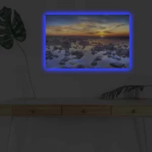 Image of 4570DHDACT-141 Multicolor Decorative LED Lighted Canvas Painting