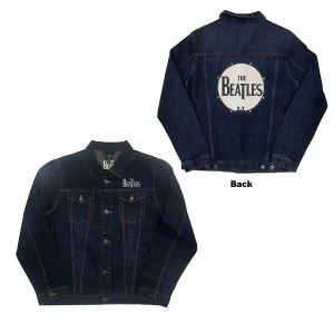 Image of The Beatles - Drum Logo Unisex XX-Large Denim Jacket - Blue