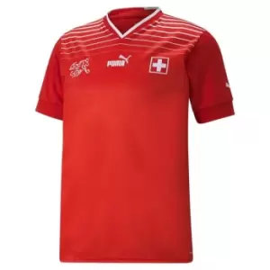 image of Puma Switzerland Home Shirt 2022/2023 Mens - Red