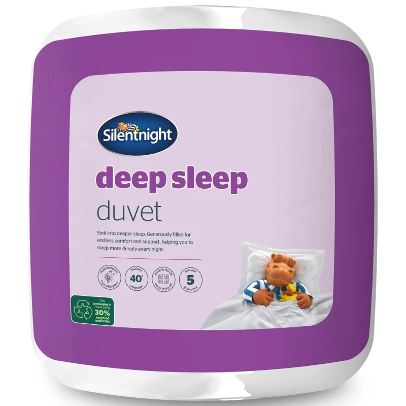 Image of Silentnight Deep Sleep Du White unisex Double