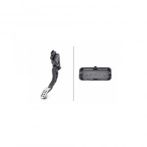 Image of Accelerator Pedal Position Sensor HELLA 6PV 009 949-731