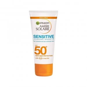 Image of Garnier Ambre Solaire Sensitive Expert+ SPF50 50ml Tube