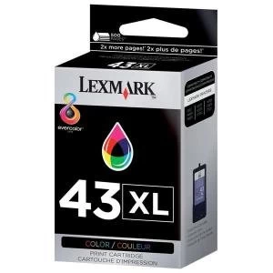 image of Lexmark 43XL Tri Colour Ink Cartridge