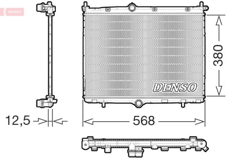 Image of DENSO Engine radiator DENSO DRM21107