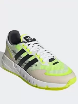 Image of adidas Originals Zx 1k Boost Shoes, White/Grey, Size 10, Men