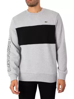 Image of Print Colourblock Sweatshirt