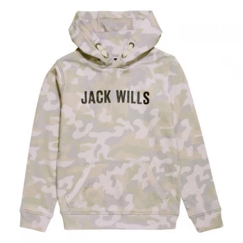 image of Jack Wills Kids Camouflage Hoodie - Marshmallow