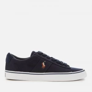 Image of Polo Ralph Lauren Mens Sayer Canvas Low Top Trainers - Aviator Navy - UK 11