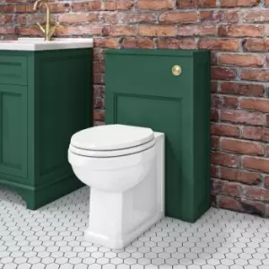Image of 500mm Green Back to Wall Unit with Traditional Toilet - Camden