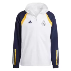 Image of 2023-2024 Real Madrid Allweather Jacket (White)