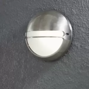 image of Konstsmide Torino Outdoor Modern Round Flush Light Aluminium, IP44