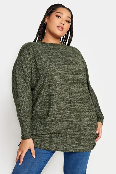 image of Yours Soft Touch Jumper Green