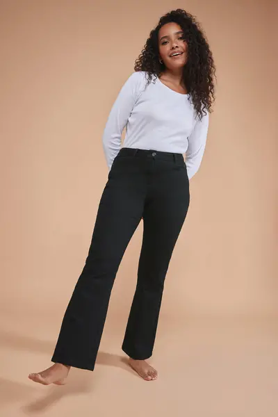 Image of M&Co Bootcut Jeans Black