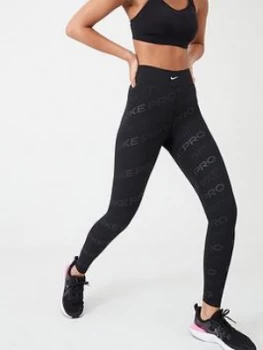 Image of Nike Training Pro Printed Legging - Black