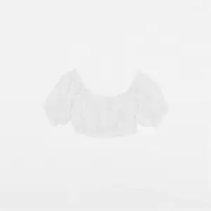 image of Missguided Petite Broderie Top - White