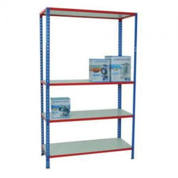 Image of ESE Direct Melamine Faced Boltless Shelving, 175kg UDL per shelf, 6 shelves, 2000H x 1200W x 300D mm 404235 Garage Shelving