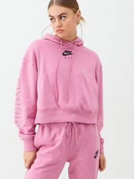 Image of Nike NSW Air OTH Hoodie - Pink, Flamingo Size M Women