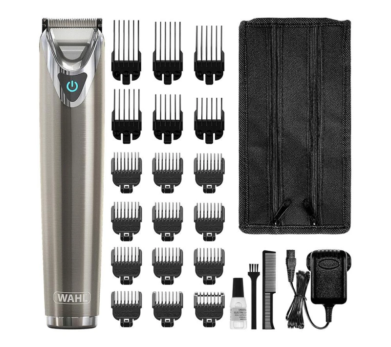 Image of WAHL Stainless Steel Beard Trimmer - Silver, Stainless Steel 5037127030318