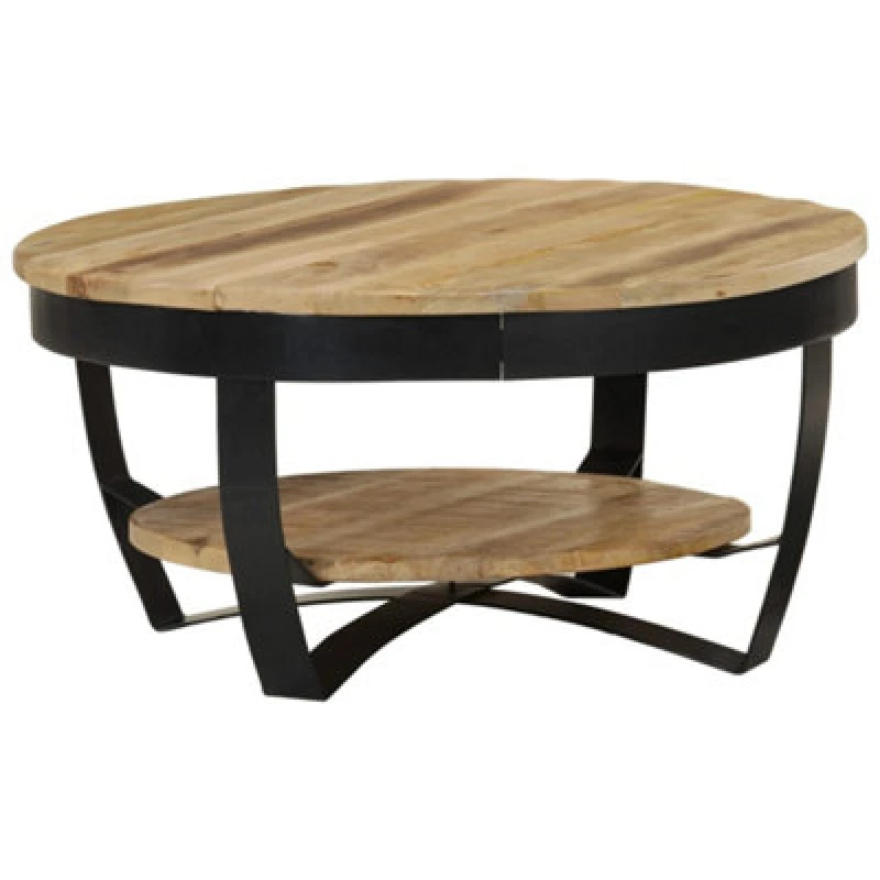 Image of vidaXL Solid Rough Mango Wood Coffee Table Side Living Room Furniture Stand