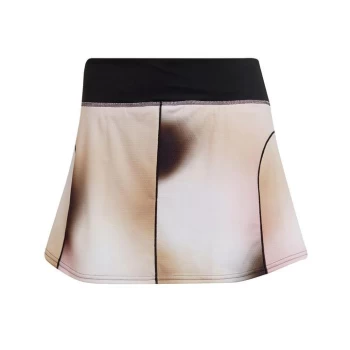 Image of adidas Melbourne Tennis Printed Match Skirt Womens - Black / White / Wonder Mauve