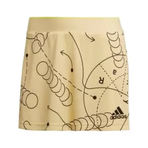 Image of adidas Club Tennis Graphic Skirt Womens - Yellow