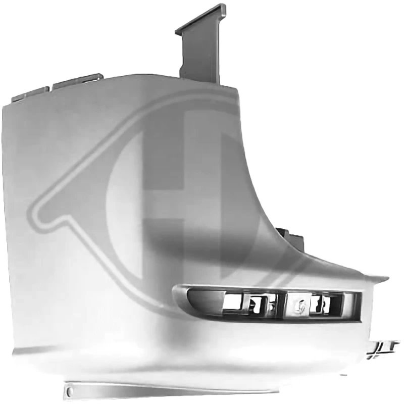 Image of DIEDERICHS 1664259 Rear bumper Priority Parts Left Rear Rear bumper (100216)