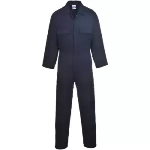 image of Portwest S998NARL - sz L Euro Work Cotton Coverall - Navy - Navy