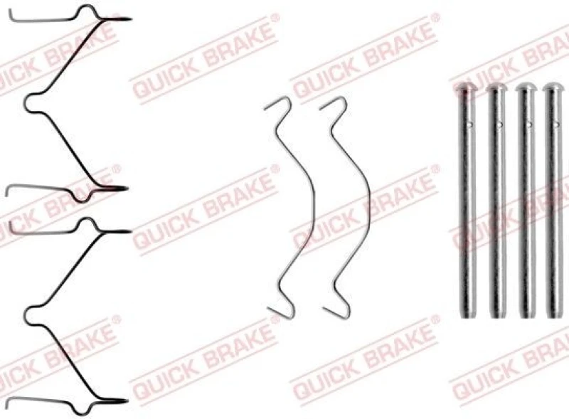 Image of QUICK BRAKE Brake pad fitting kit QUICK BRAKE 109-1209