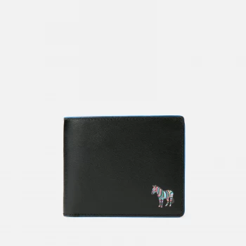 Image of Paul Smith Mens Zebra Logo Bifold Wallet With Coin Pouch - Black