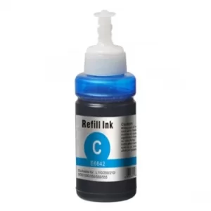 image of InkLab 6642 Epson Compatible EcoTank Cyan ink bottle