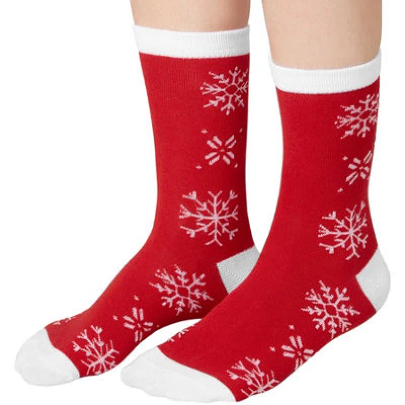 Image of Tectake Christmas Socks With Snowflake Motif 35-38 - 303498