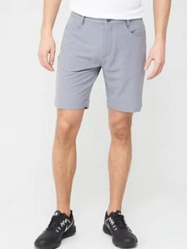 image of Calvin Klein Golf Genius 4-Way Stretch Shorts - Silver, Size 38, Men