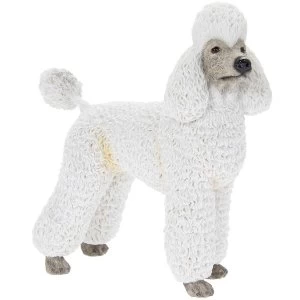 Image of Poodle White Figurine By Lesser & Pavey