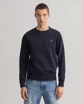 Image of GANT Men Original Crew Neck Sweatshirt (4XL) Blue