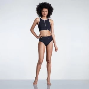 Image of Slazenger Zip Bikini Ladies - Black/Yellow