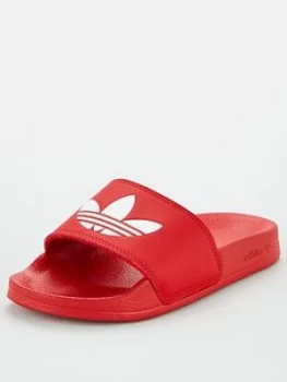 Image of adidas Originals ADILETTE LITE Junior Sliders - Scarlet, Scarlet, Size 4