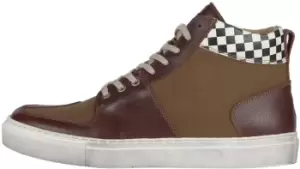 Image of Helstons Grandprix Motorcycle Boots, green-brown, Size 41, green-brown, Size 41