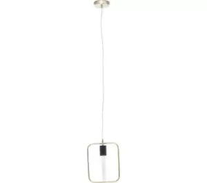 Image of INTERIORS by Premier Lavis Pendant Ceiling Light - Black & Gold