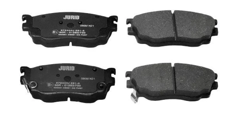 Image of JURID 572444J Brake pad set with acoustic wear warning, without accessories Brake Pad Set,disc brake (402)