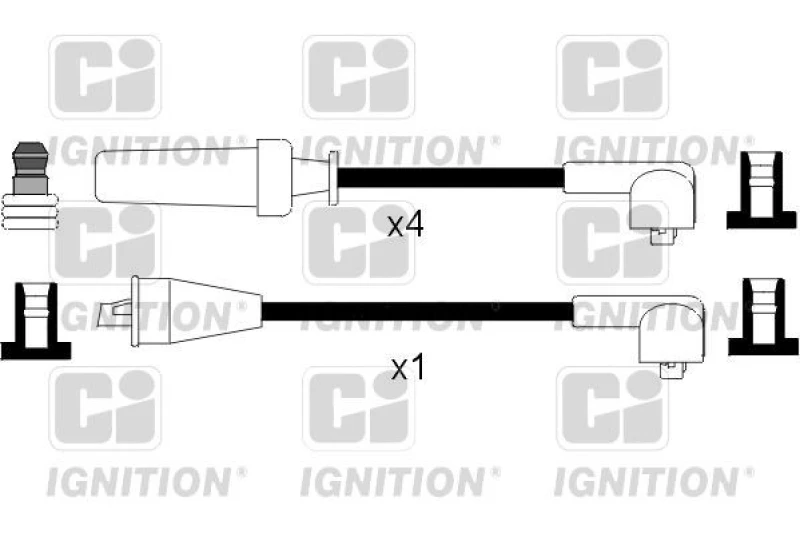 Image of QUINTON HAZELL Ignition lead set QUINTON HAZELL XC617