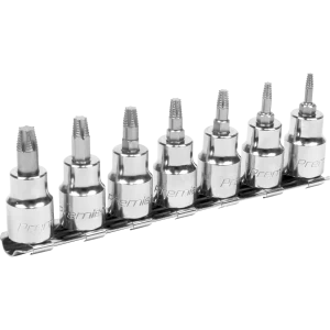 Image of Sealey 7 Piece 3/8" Drive Lock On Torx Socket Bit Set 3/8"