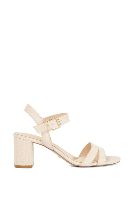 Image of Dune London Womens 'Merisa' Leather in Natural Size: 6 Natural Female 6